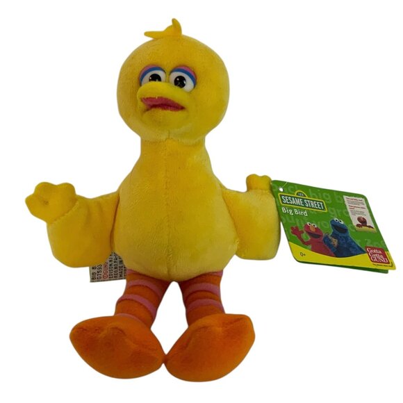 Gund Sesame Street Big Bird Bean Bag Plush Toy 2009 Yellow Soft 7 inch - Picture 1 of 4